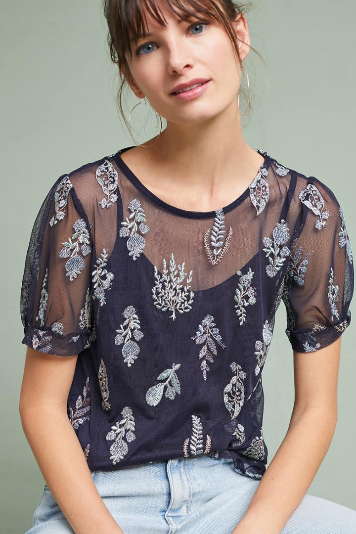 Eva Franco Leslie Mesh Top