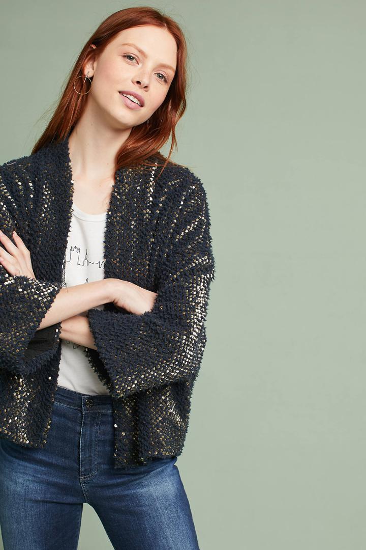 Ottod'ame Sequined Kimono Cardigan