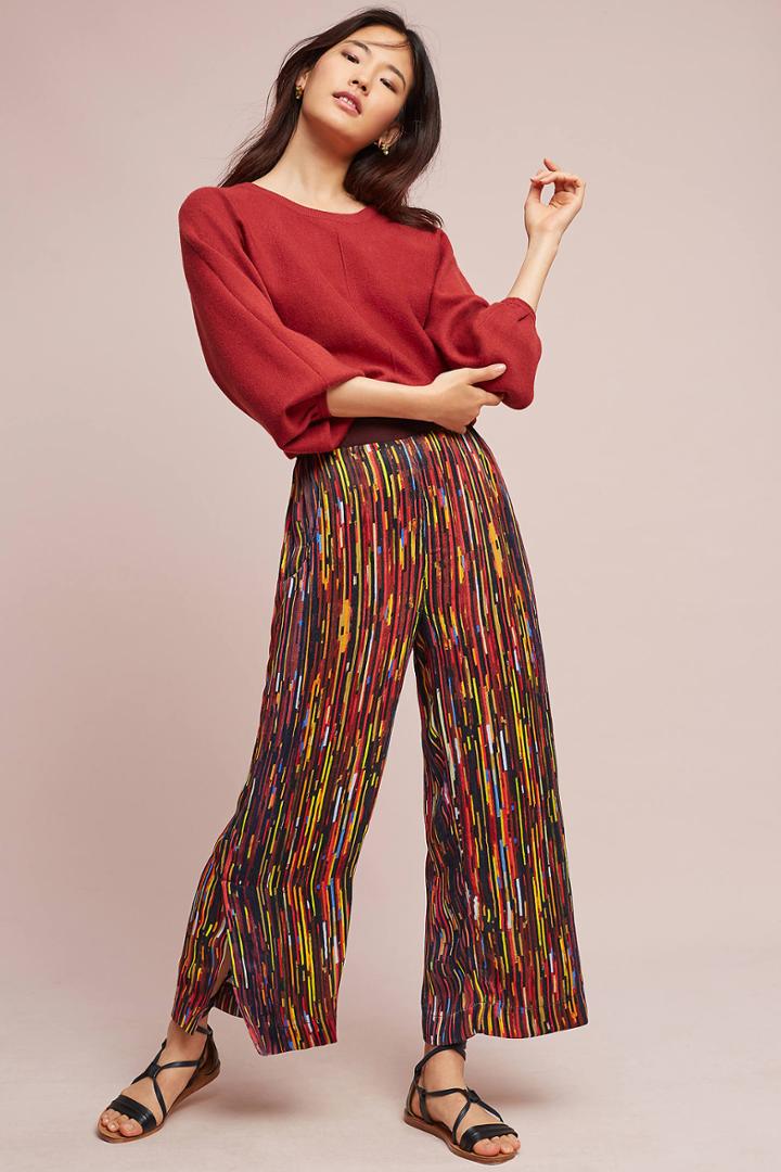 Bl-nk Laura Flecked Wide-legs