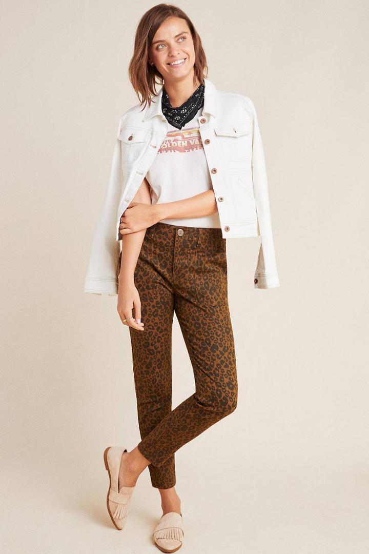 Sanctuary Leopard Slim Chino Pants