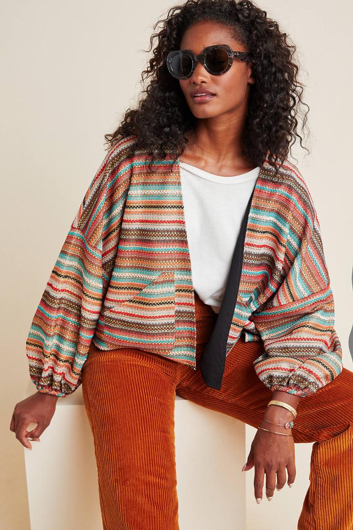 Traffic People Striped Jacket