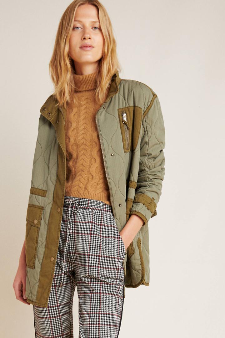 Anthropologie Quilted Liner Jacket