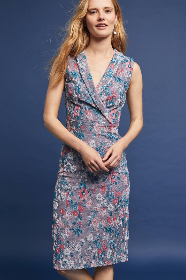 Maeve Sleeveless Jacquard Dress