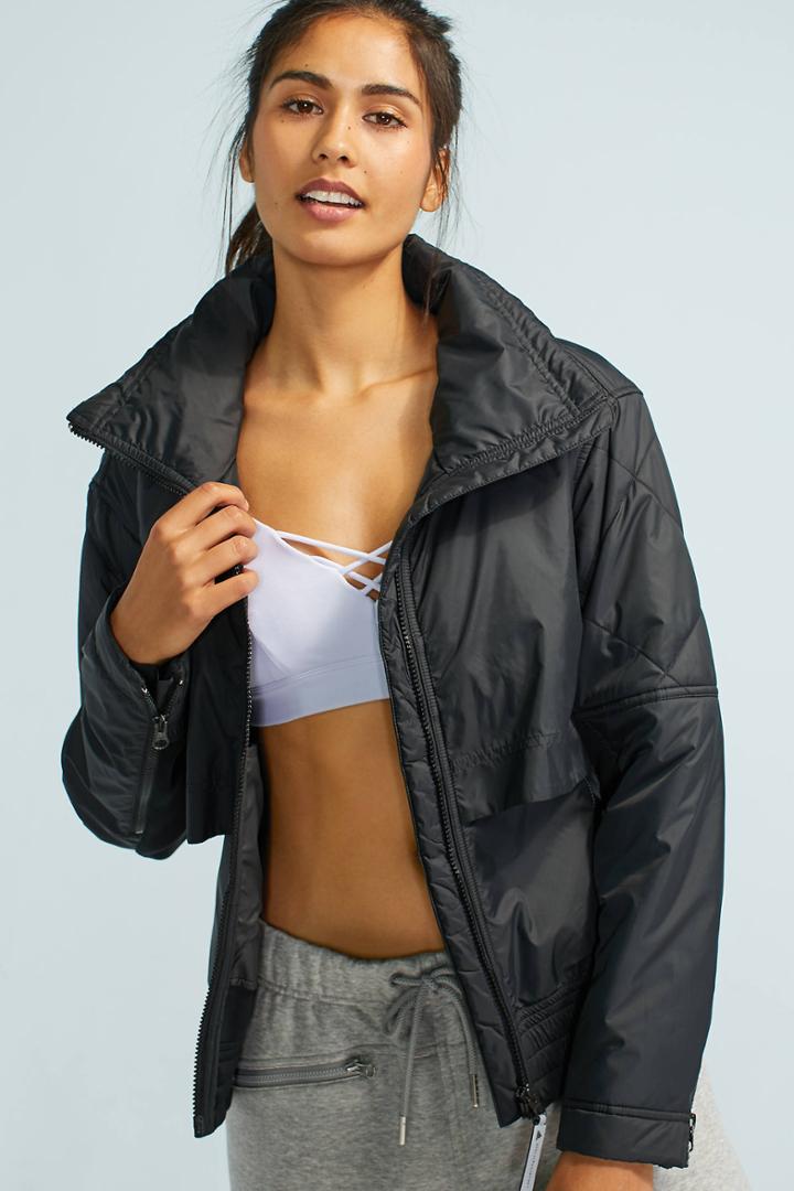 Anthropologie Adidas By Stella Mccartney Ess Hooded Slim Jacket