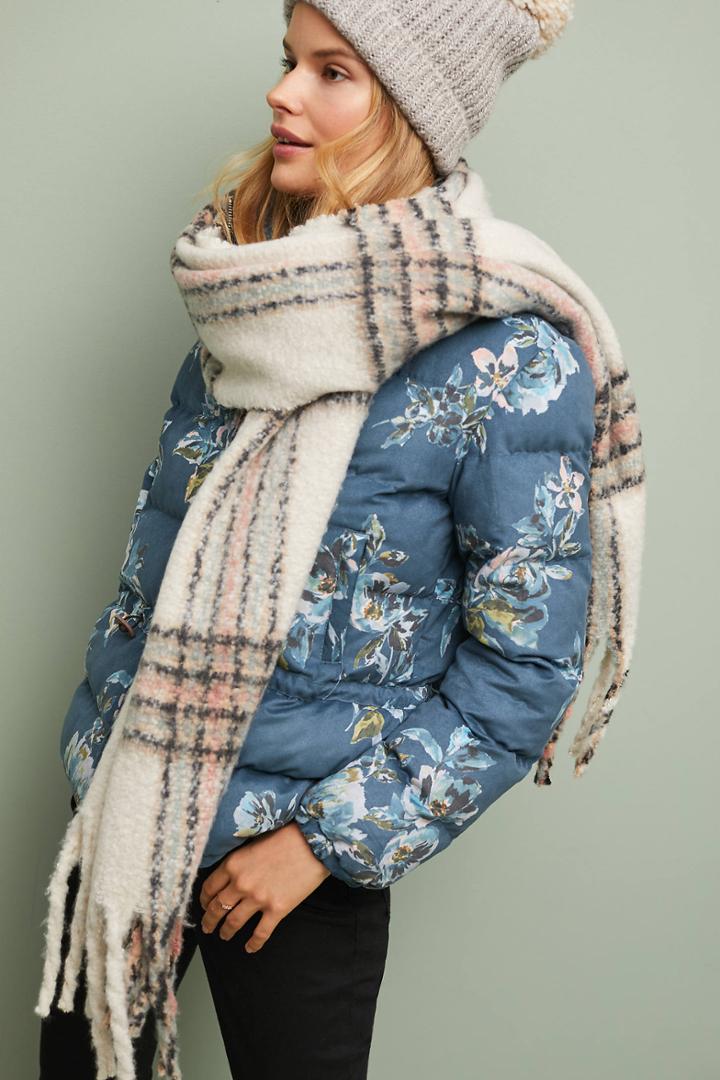 Anthropologie Plaid Barrow Scarf