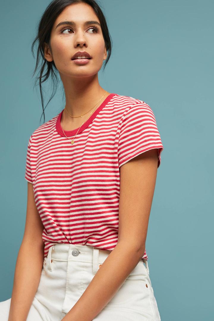 Velvet By Graham & Spencer Natalia Striped Tee