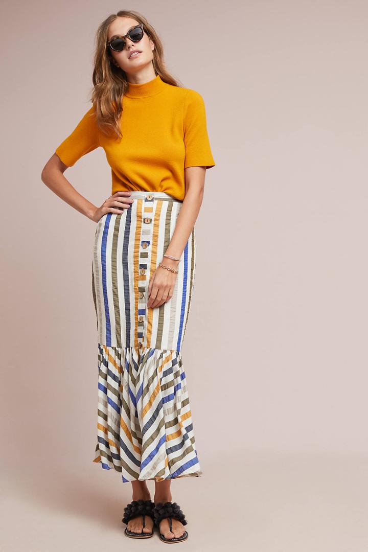 Azulu Island Striped Skirt