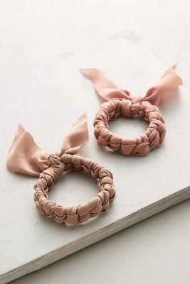 Anthropologie Plaited Pony Holder