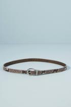 Brave Leather Niesha Embossed Skinny Belt