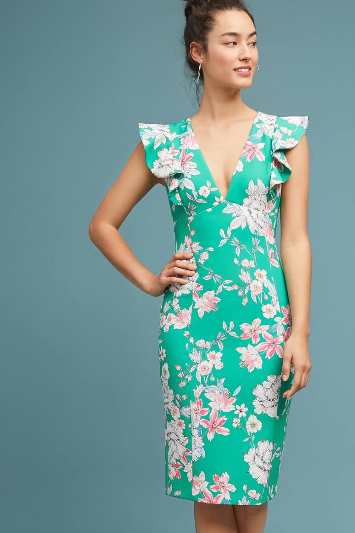 Black Halo Bonsallo Sheath Dress