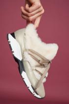 All Black Furry Sneakers
