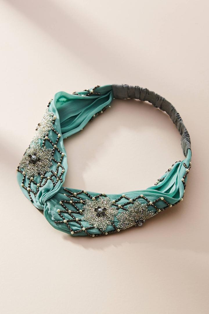 Joshipura Pam Pearled Twist Headband