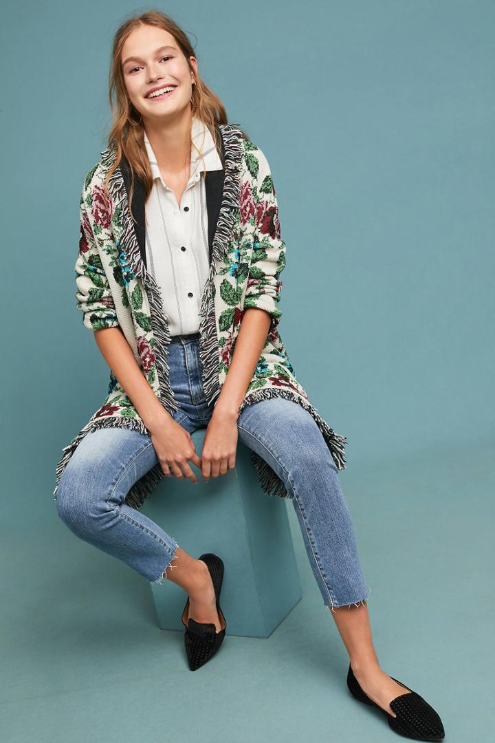 Aldomartins Floral Intarsia Cardigan