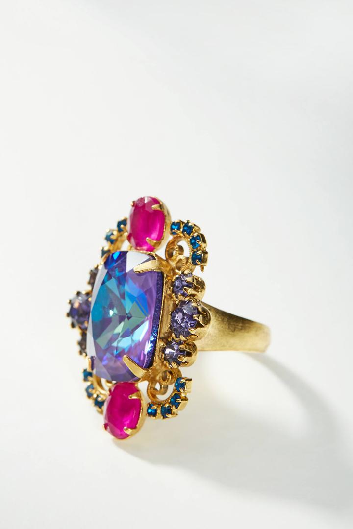 Elizabeth Cole Dance Hall Cocktail Ring