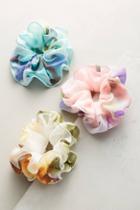 Anthropologie Ruffled Watercolors Pony Holder Set