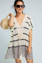 Nibi Montauk Neon Tasseled Caftan