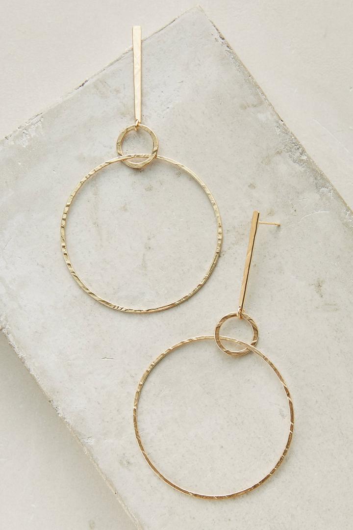 Anthropologie Lula Double Hoop Earrings