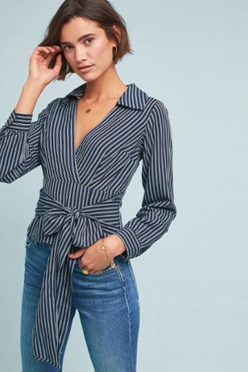 Maeve Fiorina Striped Blouse