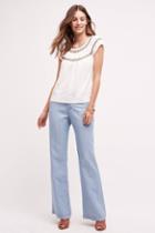 Pilcro High-rise Chambray Trousers
