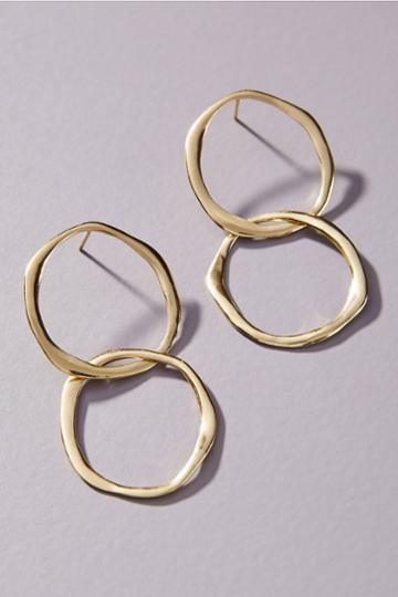 Ink + Alloy Double Hoop Drop Earrings