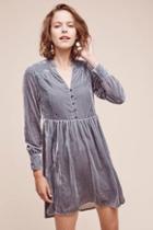 Holding Horses Velvet Shirtdress