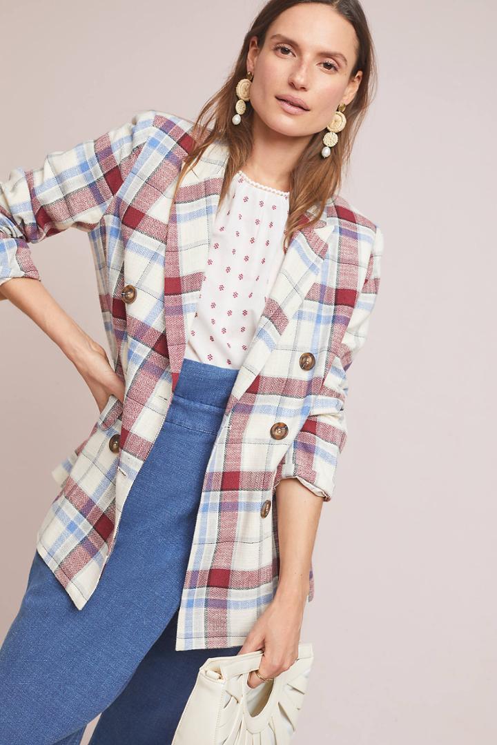 Moon River Bryce Plaid Jacket