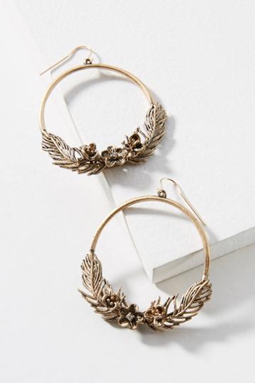Jill Schwartz Fern Hoop Earrings