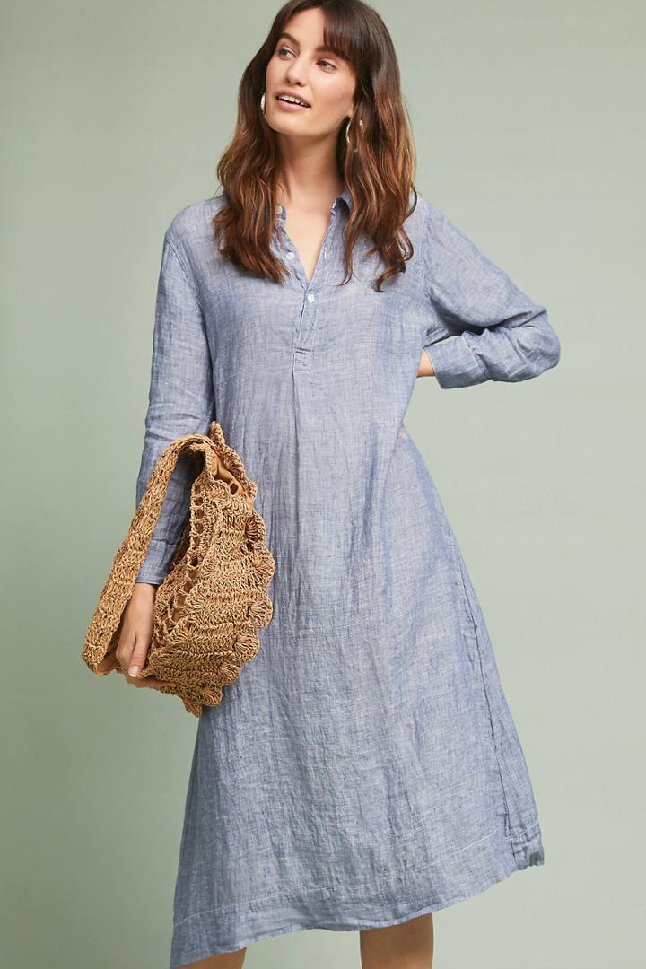 Cp Shades Cannes Linen Shirtdress