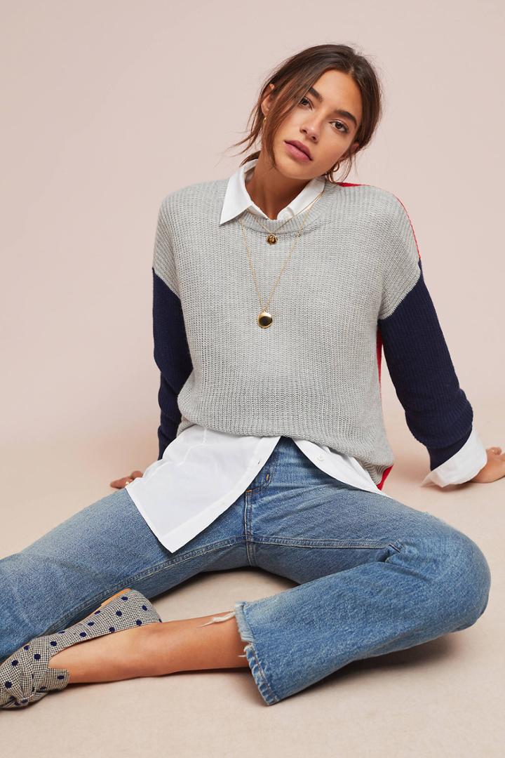 Splendid Colorblocked Turtleneck