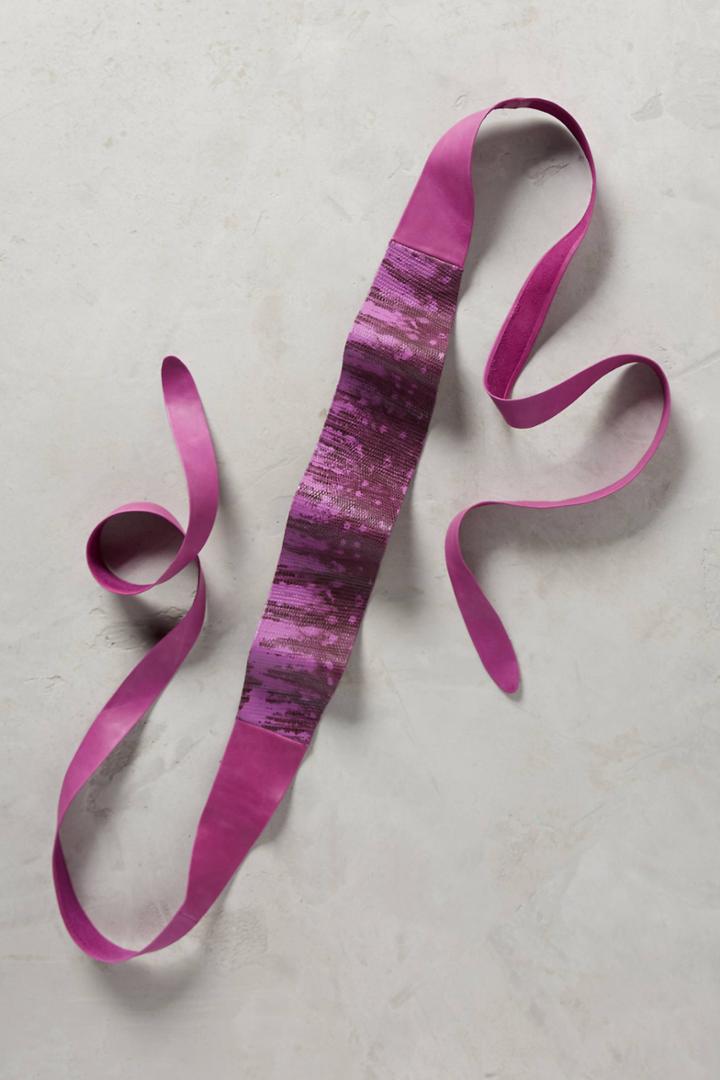 Anthropologie Orchid Snake-printed Wrap Belt
