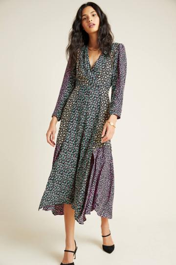 La Vie By Rebecca Taylor Louisa Silk Midi Dress