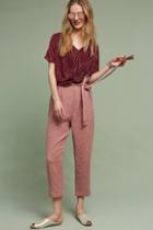 Harlyn Jacquard Tie-waist Ankle Trousers