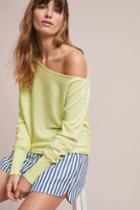 Moth Draped Off-the-shoulder Pullover