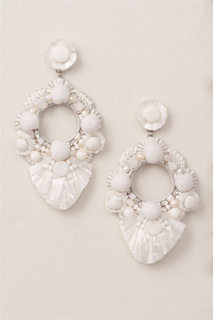 Anthropologie Jesara Raffia Earrings