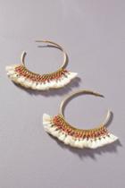 Serefina Fringed Hoop Earrings