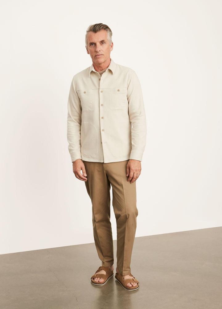 Vince Relaxed Double Face Shirt Jacket