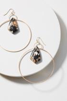 Anthropologie Bell Tower Hoop Earrings