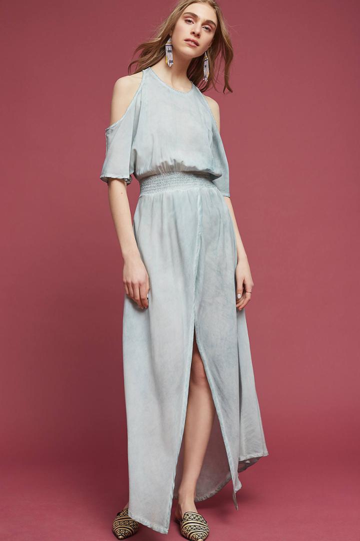 Tina + Jo Avenia Open-shoulder Maxi Dress