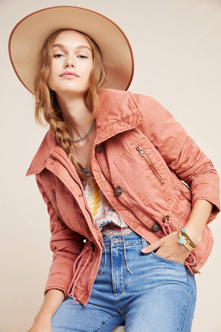 Anthropologie Remy Quilted Utility Jacket