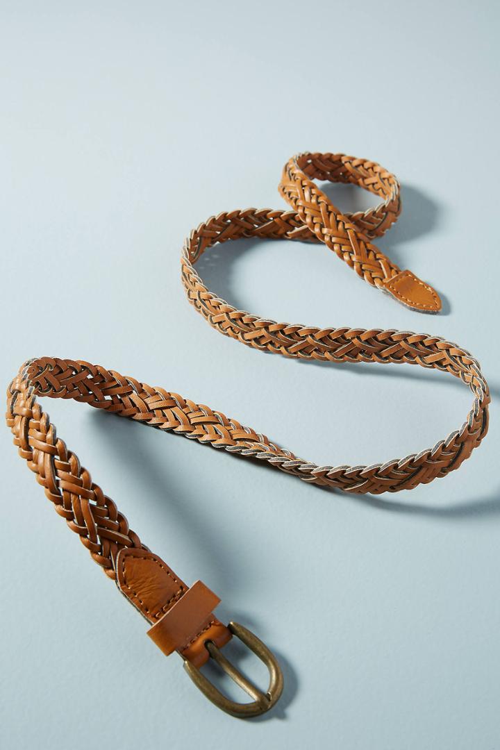 Anthropologie Cruise Woven Skinny Belt