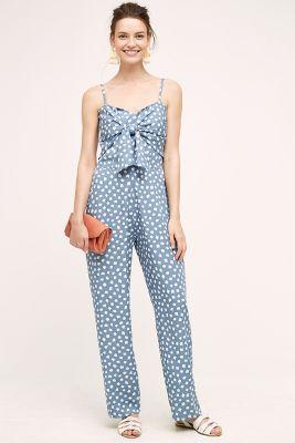 Whit Two Knotted Dot Jumpsuit