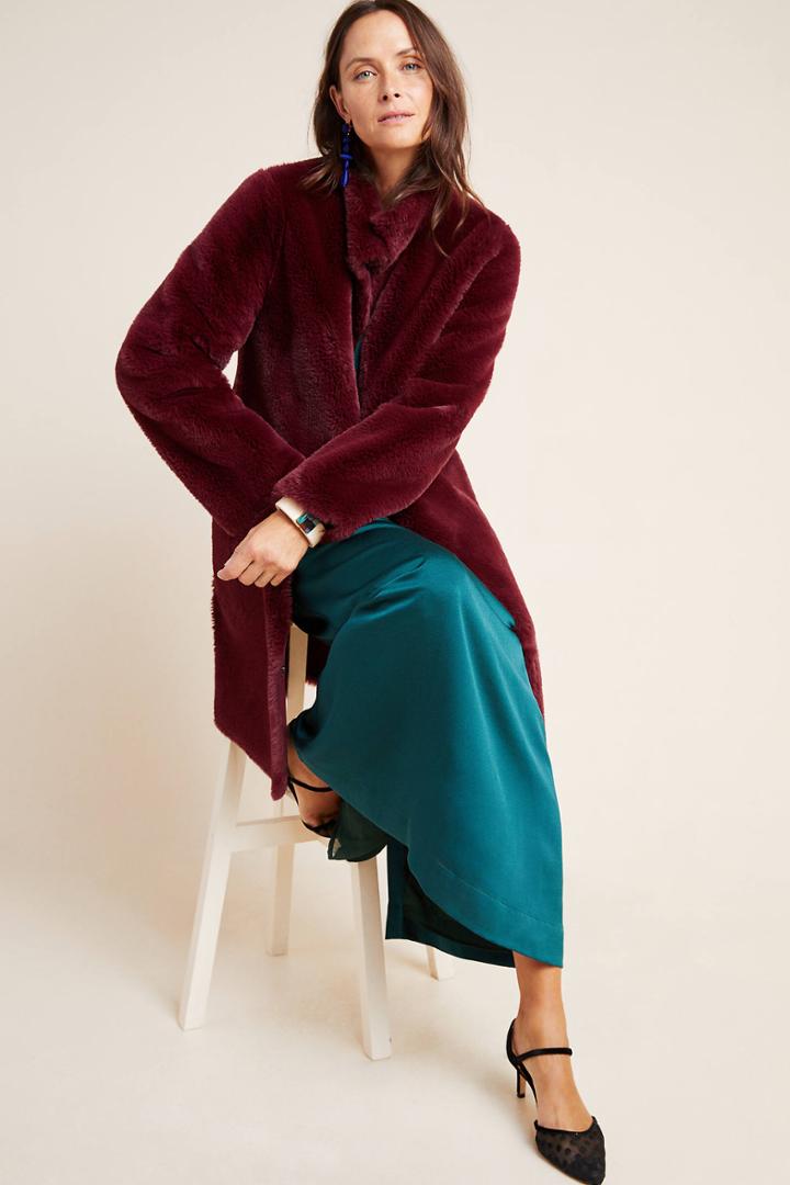 Velvet By Graham & Spencer Mina Faux Fur Coat