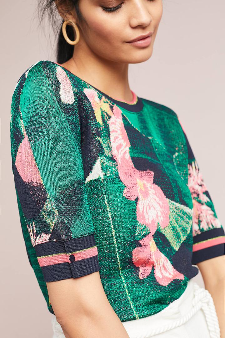 Aldomartins Palm Tree Intarsia Pullover