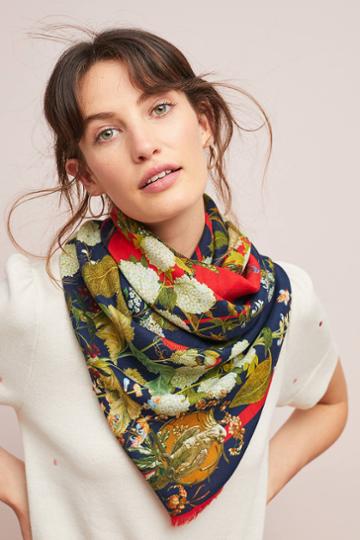 St. Piece Greta Floral Wool Scarf