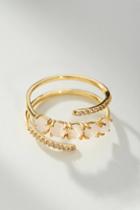 Anthropologie Studded Wrap Ring