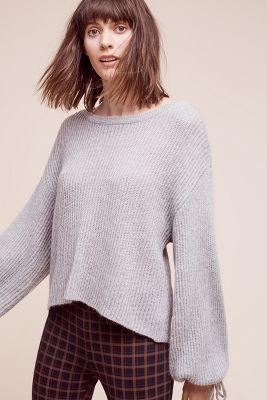 Ella Moss Papillon Balloon-sleeve Sweater