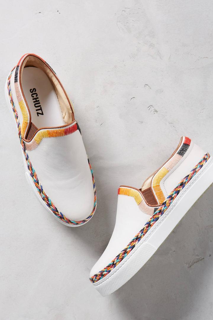 Schutz Tirian Embroidered Sneakers