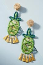 Mercedes Salazar Woven Pineapple Drop Earrings