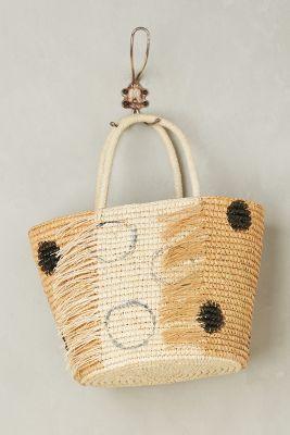 Sensi Studio Frayed Dot Tote