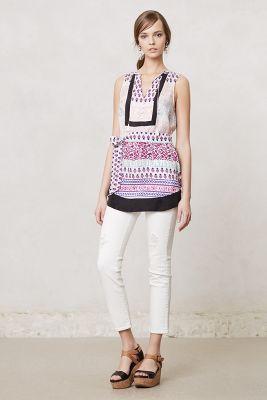Anthropologie Ag Destroyed Stevie Ankle Jeans